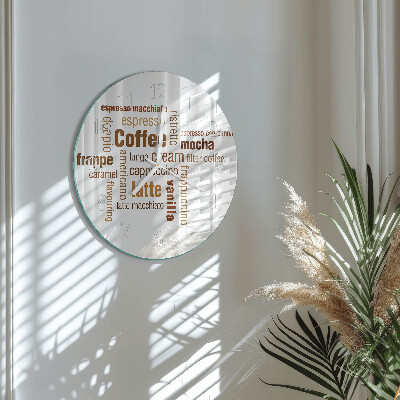 Reloj de pared redondo Café