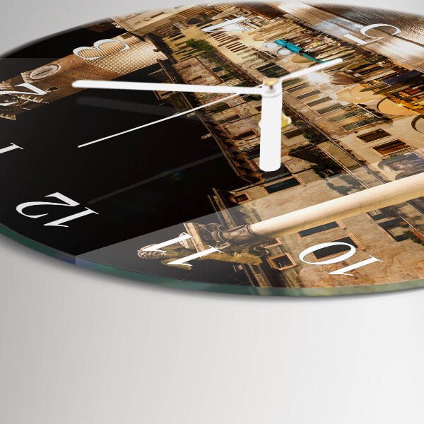 Reloj de pared redondo Noche en la ciudad