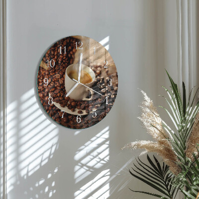 Reloj de pared redondo Taza de café