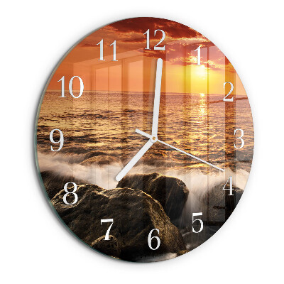 Reloj de pared redondo Atardecer