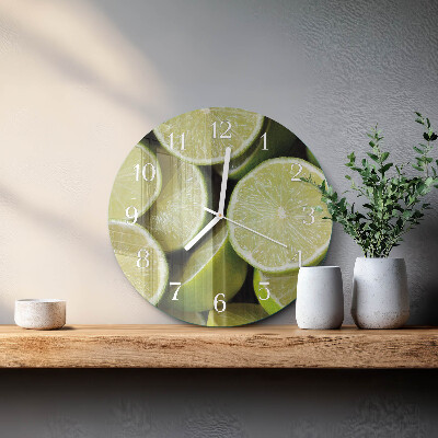 Reloj de pared redondo Carbonato de calcio