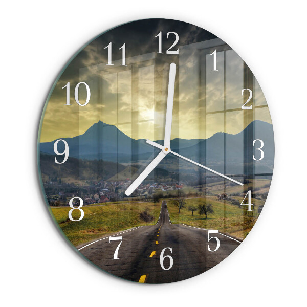 Reloj de pared redondo Sendero de las montañas