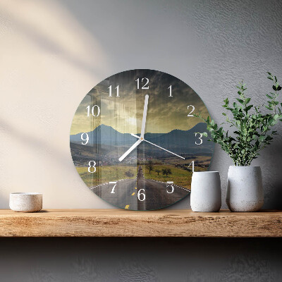 Reloj de pared redondo Sendero de las montañas