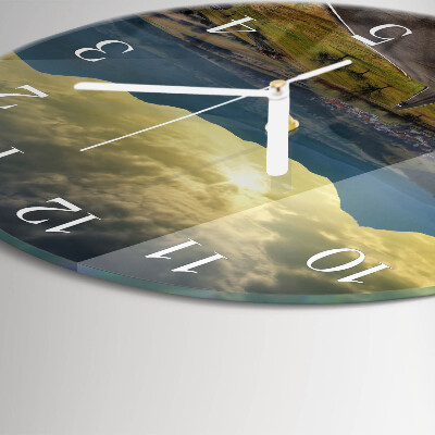 Reloj de pared redondo Sendero de las montañas