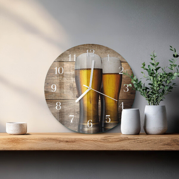 Reloj de pared redondo Cerveza