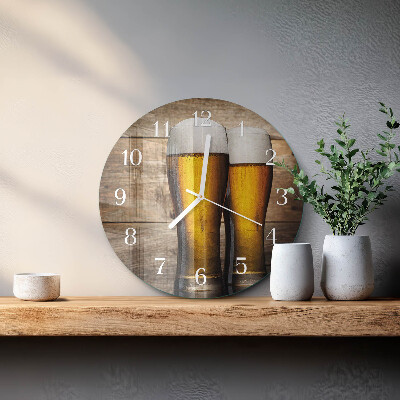 Reloj de pared redondo Cerveza