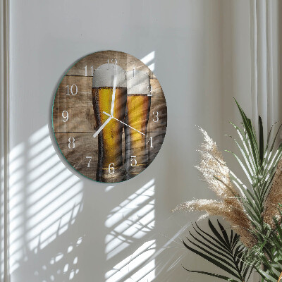 Reloj de pared redondo Cerveza