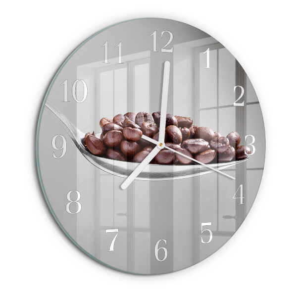 Reloj de pared redondo Una cucharada de café