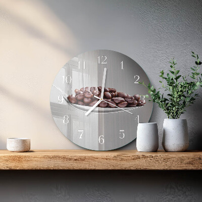 Reloj de pared redondo Una cucharada de café