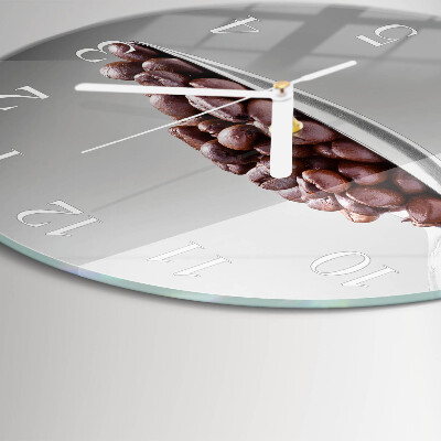 Reloj de pared redondo Una cucharada de café