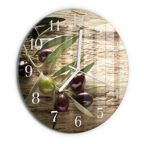 Reloj de pared redondo Aceitunas