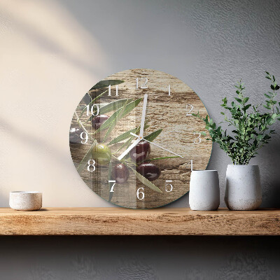 Reloj de pared redondo Aceitunas