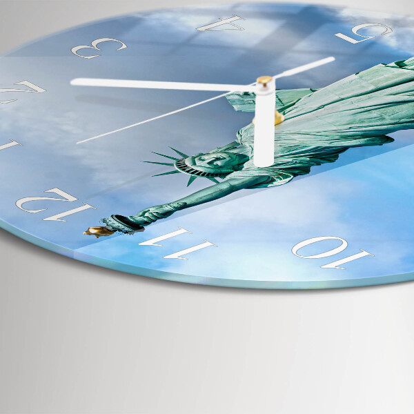 Reloj de pared redondo Estatua de la Libertad