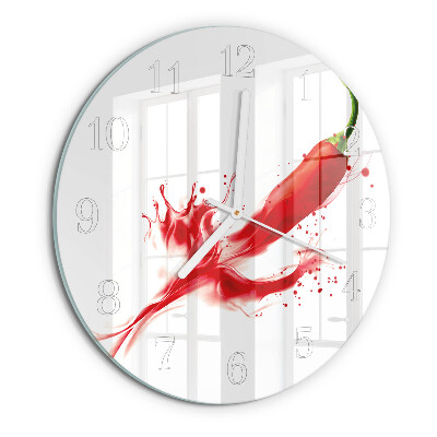 Reloj de pared redondo Ají picante
