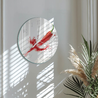 Reloj de pared redondo Ají picante