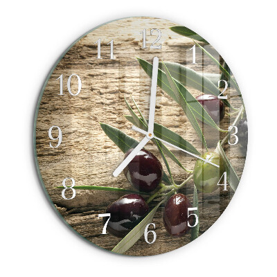 Reloj de pared redondo Aceitunas