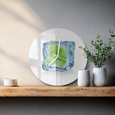 Reloj de pared redondo Menta helada