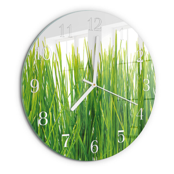 Reloj de pared redondo Césped