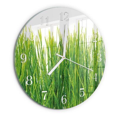 Reloj de pared redondo Césped