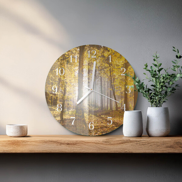 Reloj de pared redondo Otoño en el bosque