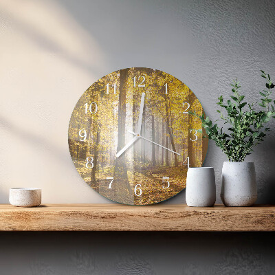 Reloj de pared redondo Otoño en el bosque