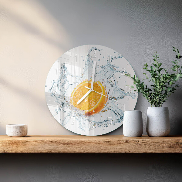 Reloj de pared redondo Agua