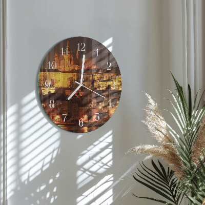 Reloj de pared redondo Praga