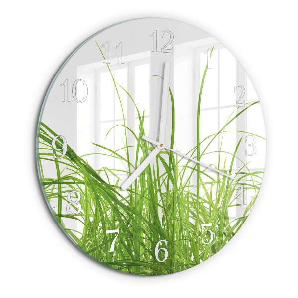 Reloj de pared redondo Césped