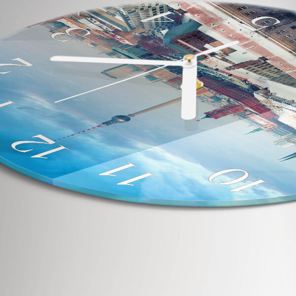 Reloj de pared redondo Ciudad de invierno
