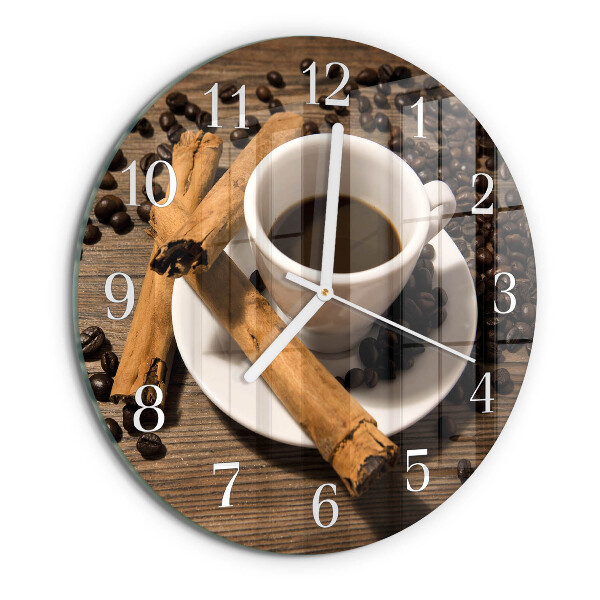 Reloj de pared redondo Café con canela