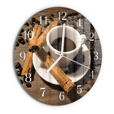 Reloj de pared redondo Café con canela