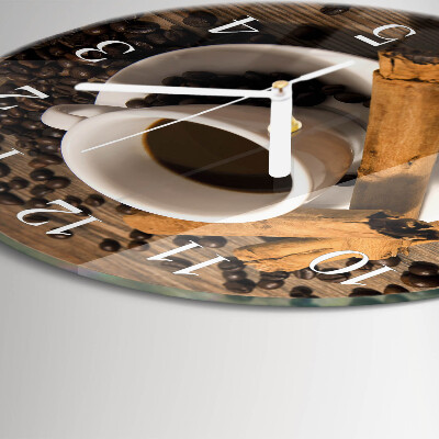 Reloj de pared redondo Café con canela