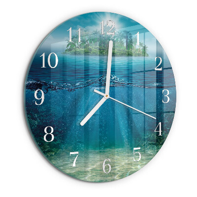 Reloj de pared redondo Fondo del mar