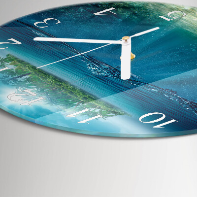 Reloj de pared redondo Fondo del mar