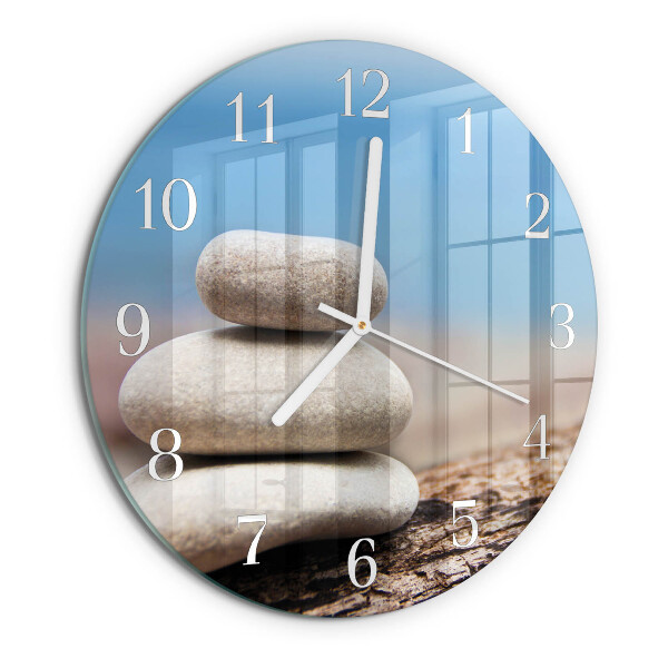 Reloj de pared redondo Piedras