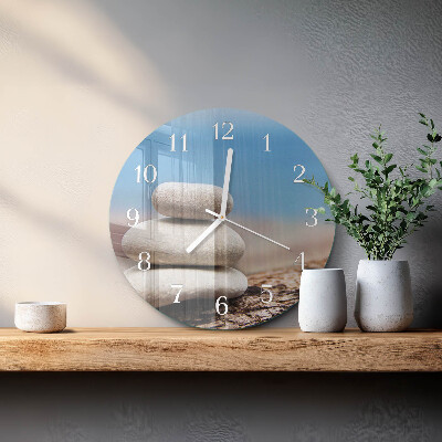 Reloj de pared redondo Piedras