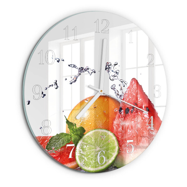 Reloj de pared redondo Fruta