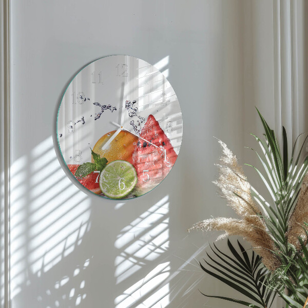 Reloj de pared redondo Fruta