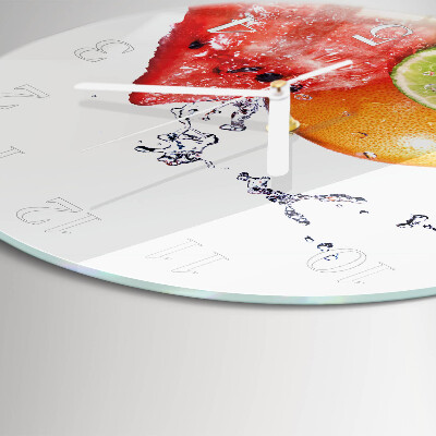 Reloj de pared redondo Fruta