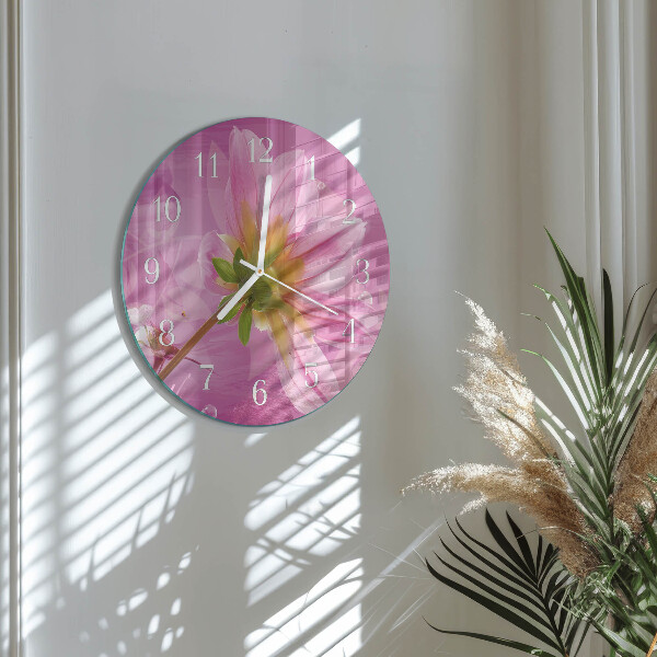 Reloj de pared redondo Flor