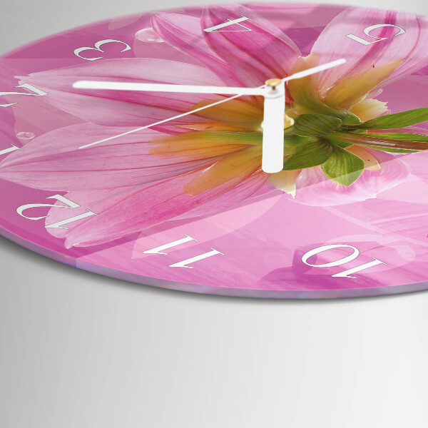 Reloj de pared redondo Flor