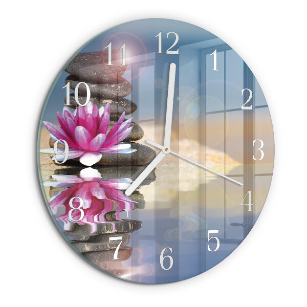 Reloj de pared redondo Piedras de agua