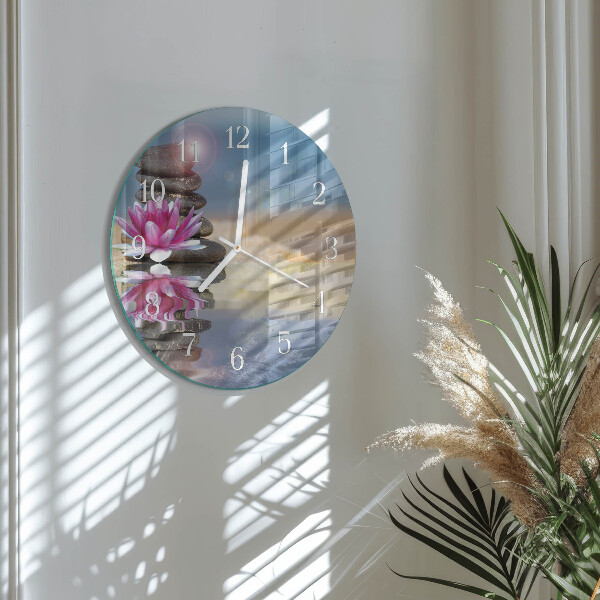 Reloj de pared redondo Piedras de agua