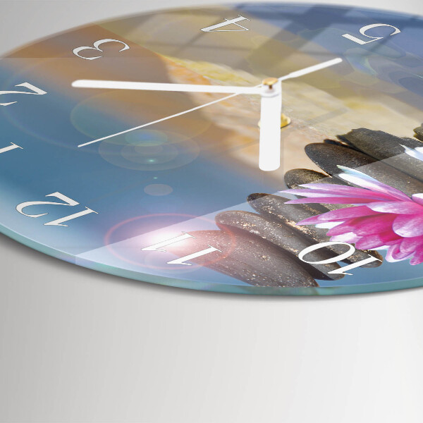 Reloj de pared redondo Piedras de agua