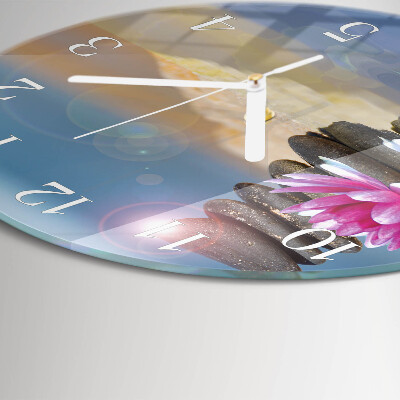 Reloj de pared redondo Piedras de agua