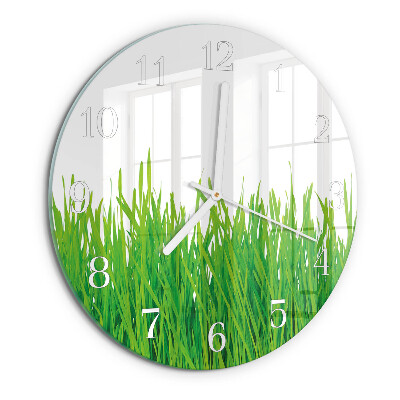 Reloj de pared redondo Césped