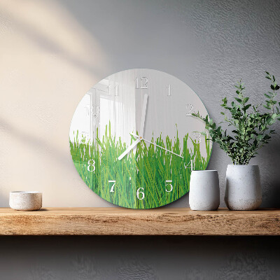 Reloj de pared redondo Césped