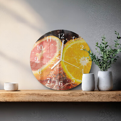 Reloj de pared redondo Fruta
