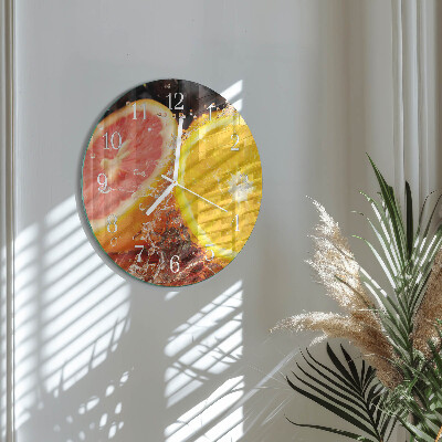 Reloj de pared redondo Fruta