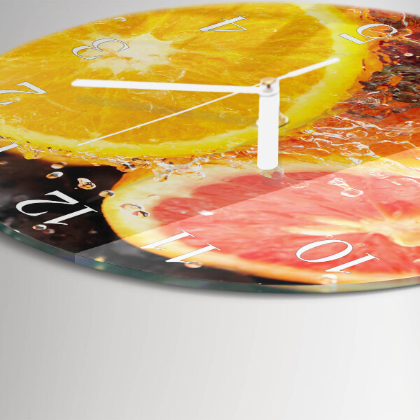 Reloj de pared redondo Fruta